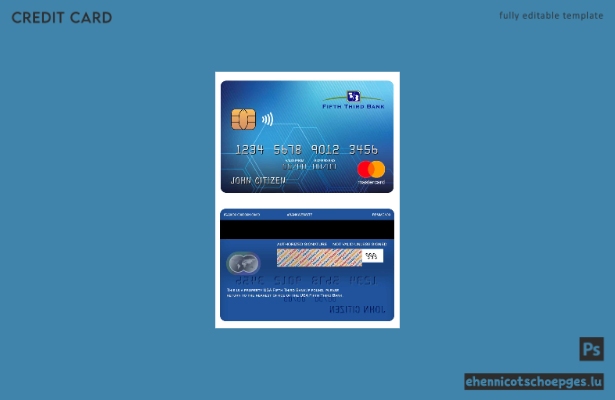 USA Fifth Third Bank Mastercard Beispielvorschau